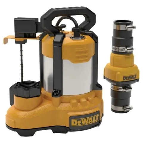 DeWalt 1-3Hp Sump Pump from DeWalt, heavy-duty submersible pump for basement drainage and water management solutions