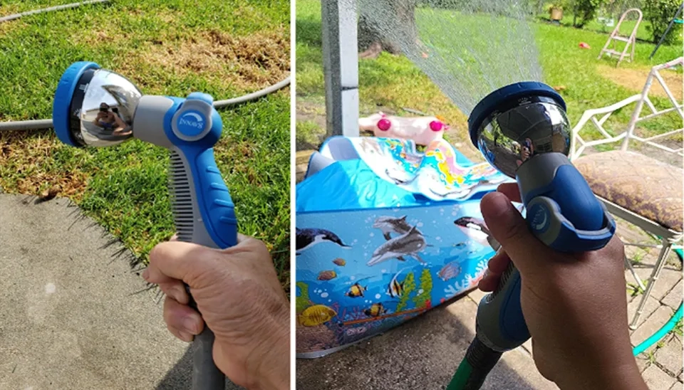 Despite the occasional drop, the INNAV8 water hose nozzle sprayer lasted more than a year, indicating decent durability.