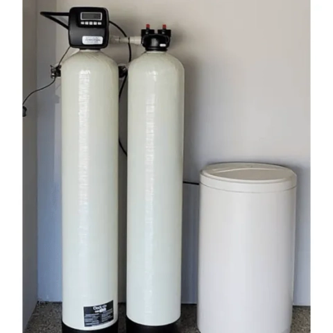 Discount Water Softener Company LLC high-efficiency water softener and catalytic carbon filter system setup