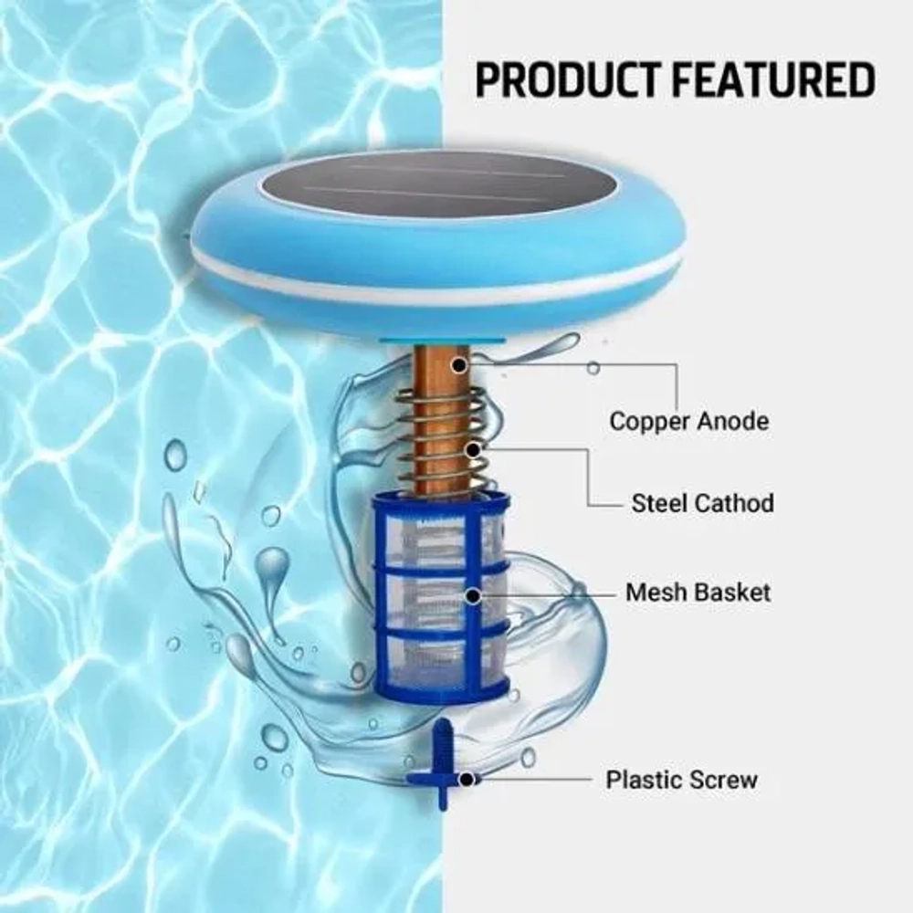 DiscoverMyStore 10000-35000 Gallons Solar Pool Ionizer 