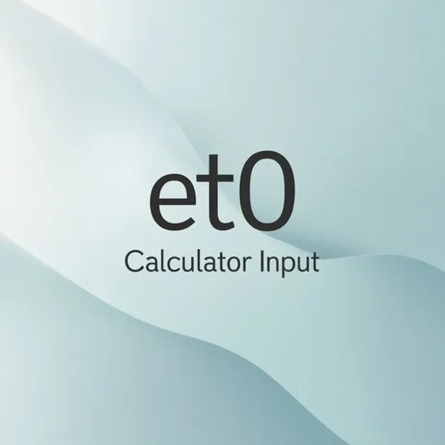 ET0 Calculator Input