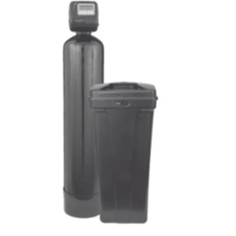High-efficiency EcoWater softening system setup by Moore Water and Air of the 4 States to eliminate limescale