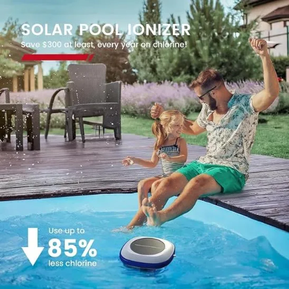 Enhulk Solar Pool Ionizer-Upgraded Copper Floating Cleaner