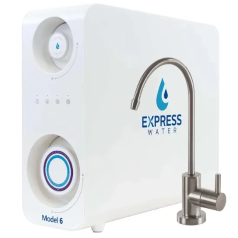 Express Water Model 6 Tankless RO System with faucet.
