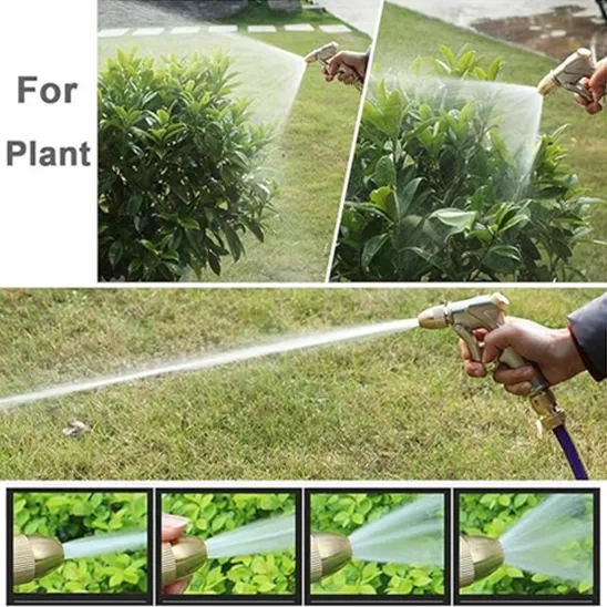 FANHAO Upgrade Garden Hose Nozzle Sprayer  100% Heavy Duty Metal Handheld Water High Pressure in 4 Spraying Modes