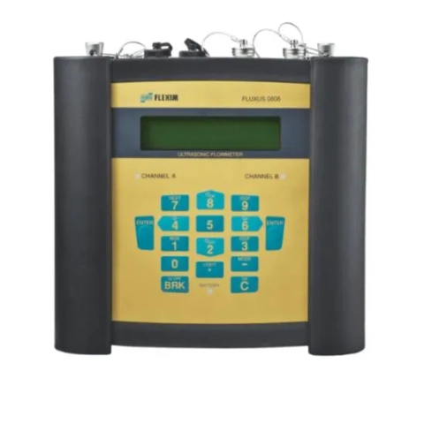 Portable FLUXUS G608 flow meter: non-intrusive gas measurement in explosive areas without a Hot Work Permit. (Character Count: 120)