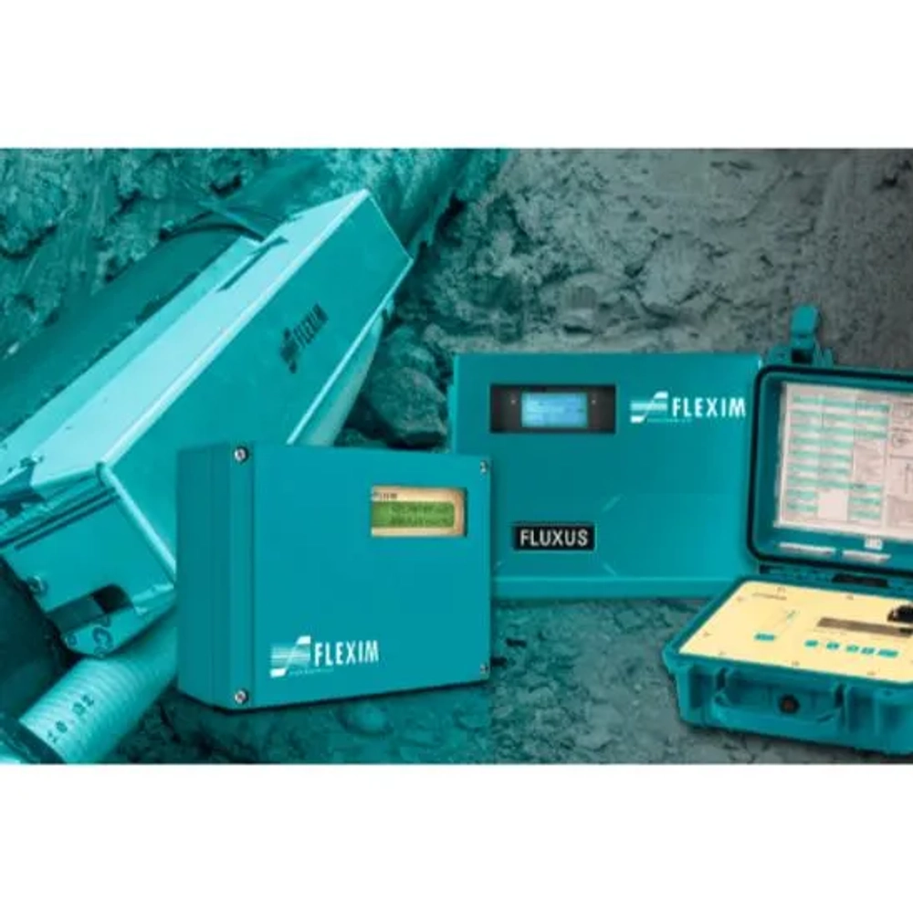 Accurate FLEXIM FLUXUS F501 non-intrusive meter for bi-directional flow measurement in water pipes. (Character Count: 106)
