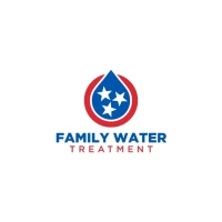 Water treatment and filtration services logo for Family Water Treatment with Tennessee TriStar design inside a drop.