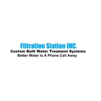 Filtration Station Inc logo featuring text for custom built water treatment systems
