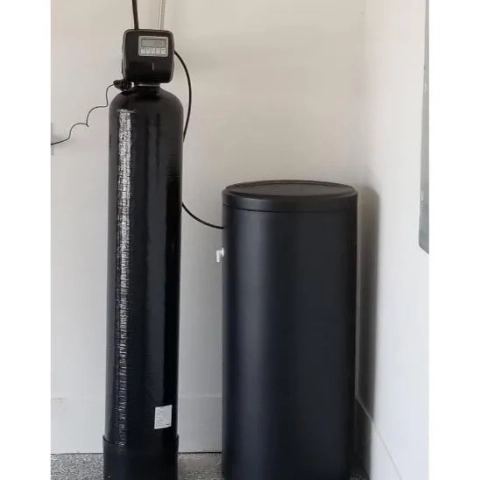 Filtration Station black water softener resin tank and brine tank with digital control valve