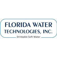 Florida Water Technologies, Inc. logo in navy blue text with "Drinkable Soft Water" tagline, emphasizing water quality.