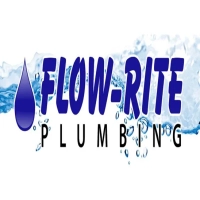 Flow-Rite Plumbing logo in Milwaukee offering emergency repair, leak detection, and drain cleaning services.
