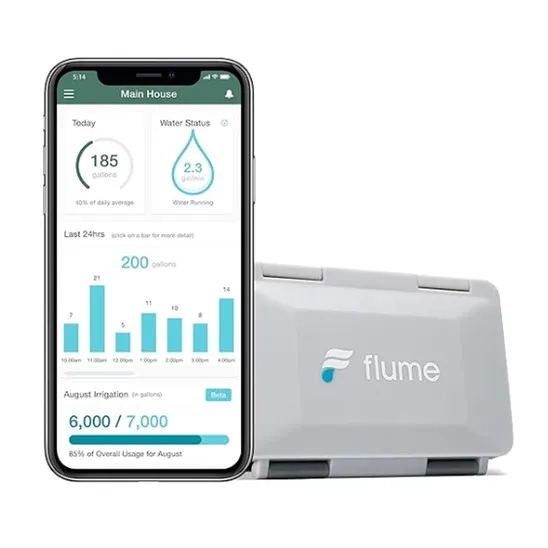 Flume 2 Smart Water Monitor & Home Water Leak Detector