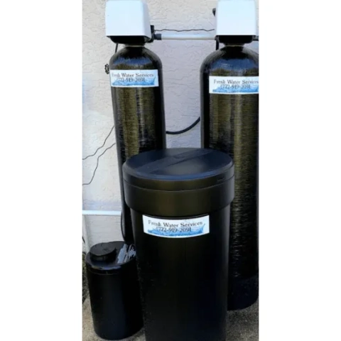 Professional home water softener installation by Fresh Water Services Inc. to eliminate scale and protect appliances