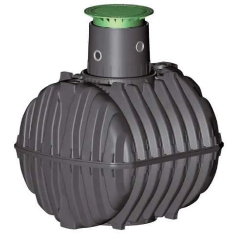 GRAF 2700L tank featuring a stainless steel dome opening for precision mounting and easy install.