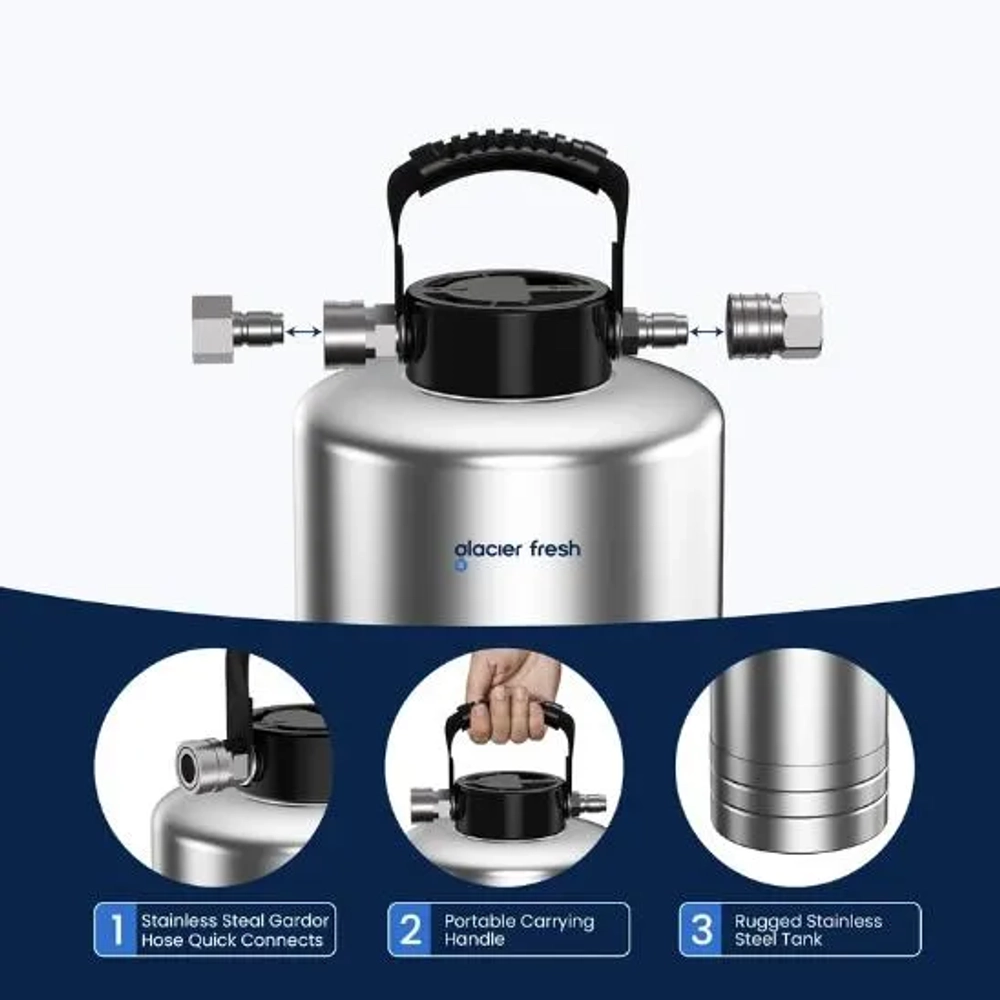 GlacierFresh 16000 Grain Portable RV Water Softener