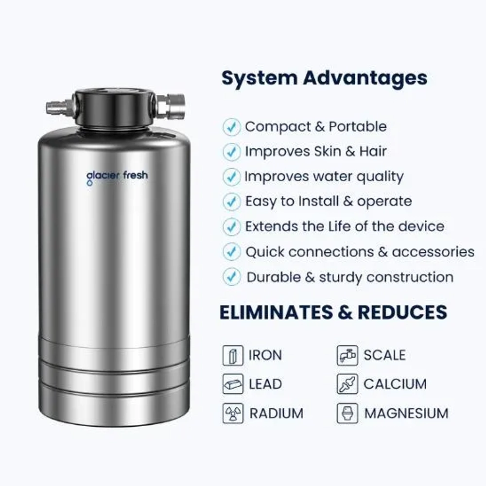 GlacierFresh 16000 Grain Portable RV Water Softener