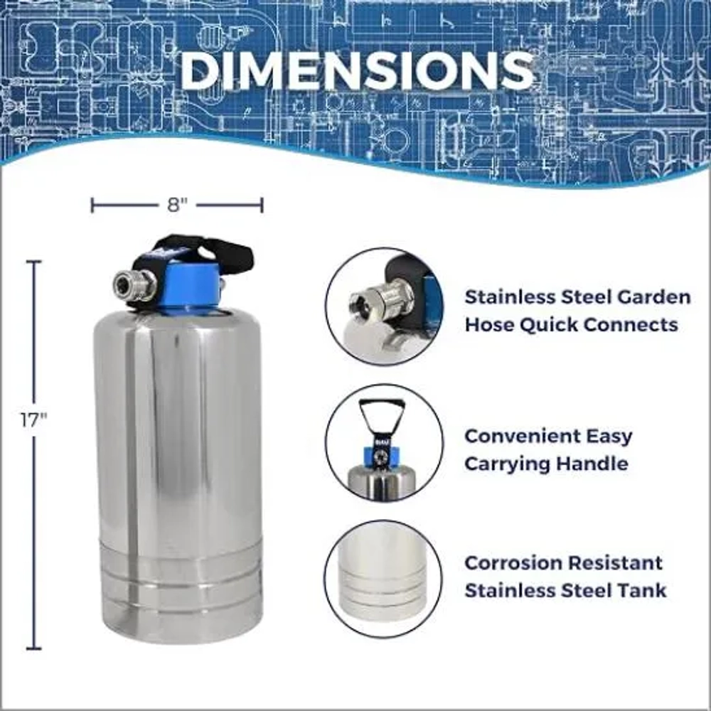 GoBluTech 10000 Grain RV Water Softener