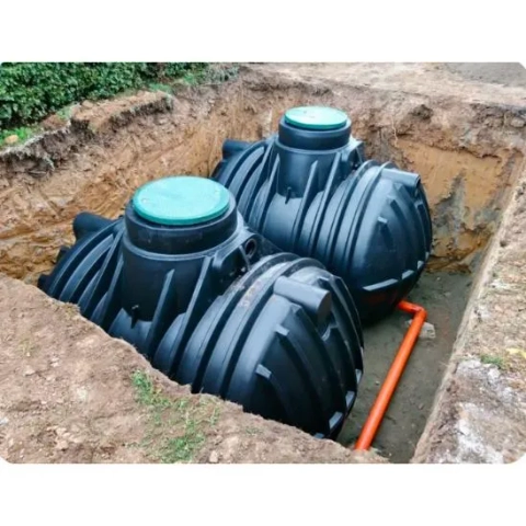 Logo for Greg Mitchell Plumbing in Murgon, QLD, offering septic tanks, hot water systems, and complete general plumbing services.