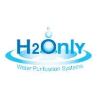 H2Only Water Center building sign at a commercial retail plaza in the Minnetonka area.