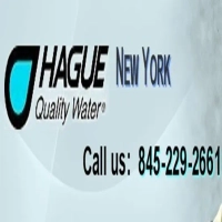 Hague Quality Water New York logo, providing water treatment and filter installation services. Call 845-229-2661.
