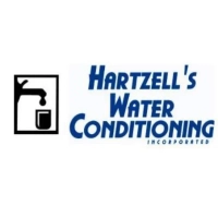 Logo of Hartzell's Water Conditioning in Tionesta, PA, specialists in water testing and filtration.