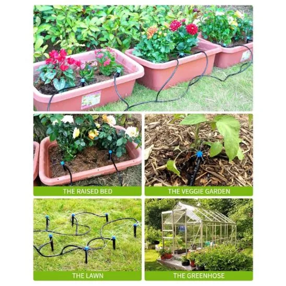 Hiraliy 50ft Drip Irrigation Kit