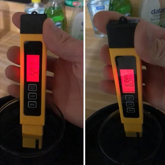 Hofun 3-in-1 Temperature, Conductivity, and TDS Meter Showed different results for the same tap water