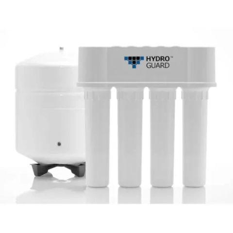Hydro Guard HDGT-45 reverse osmosis water filtration system with 4-stage filters and storage tank