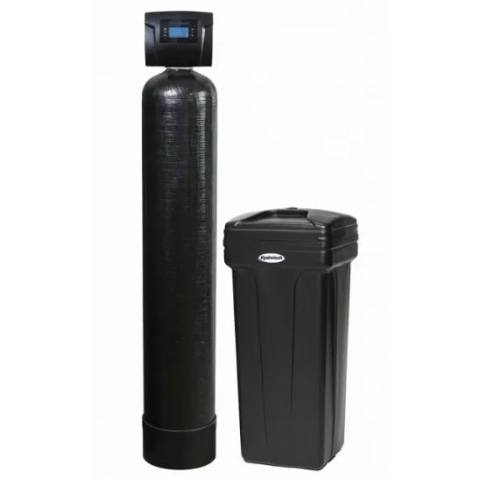 High-capacity Hydrotech water softener with independent brine tank, perfect for whole-house hard water removal.