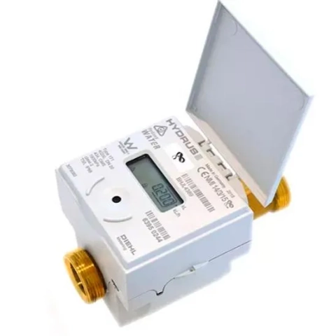 DN20 Hydrus2 Cold meter by Enware with 1.28" male thread, 3.6VDC power supply for water metering spare parts. (Character Count: 111)