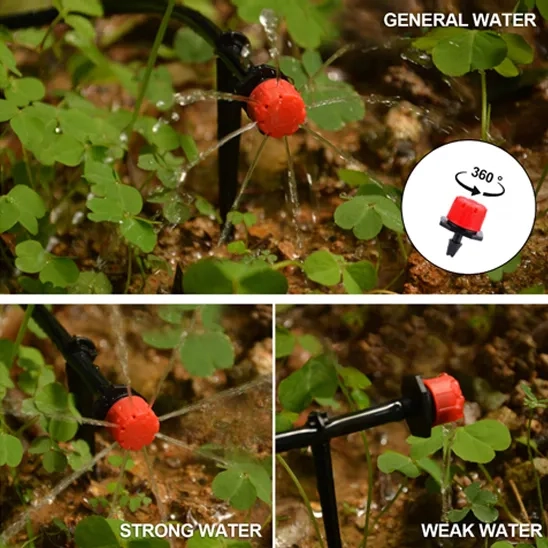 Flantor Garden Drip Irrigation System works with strong water, weak water, and the general pressure of water.