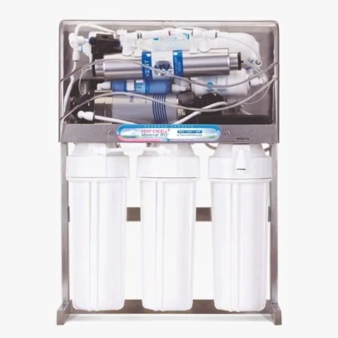 KENT Excell Plus under-sink water purifier featuring multi-stage Mineral RO, UV, and UF filtration.