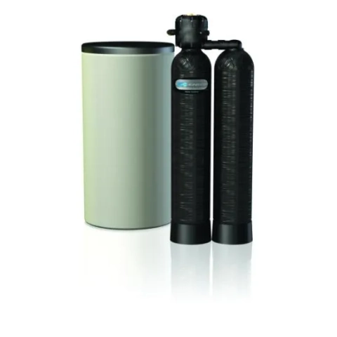 Kinetico 30 S continuous twin-tank water softener system for high-efficiency hard water treatment.