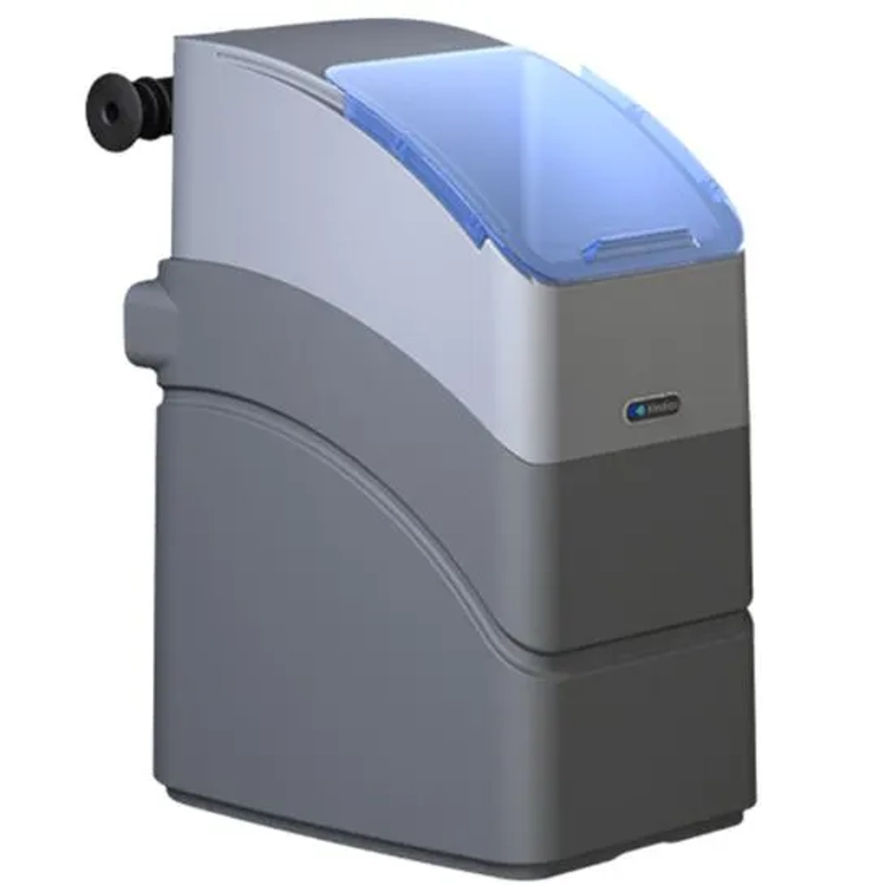 Kinetico Essential Gold non-electric water softener: twin-tank system for high-efficiency soft water.