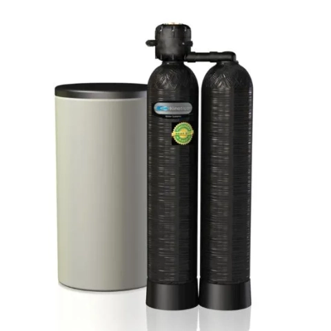 Kinetico non-electric water softener system from Total Water Solutions, removing hardness minerals from bore/town water.