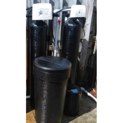 Knott’s Water Service residential water softener installation designed to combat Florida's hard water minerals