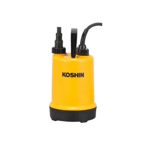 Close-up of Koshin PXJ-150 submersible drainage pump used for construction and flood water drainage applications