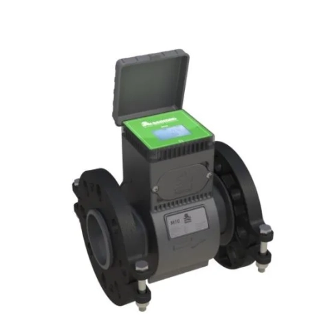 M10 EFM Series split flanged electromagnetic flow meter with Bluetooth and Dual Pulse outputs.