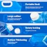 MATUFF business logo and feature breakdown graphic for collapsible water storage containers