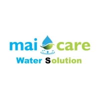Mai Care Water Solution logo design showcasing brand identity for water treatment and filtration solutions