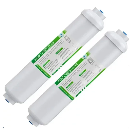 Two Membrane Solutions T33 inline carbon water filter.