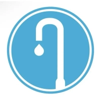 Miami Water Treatment Corp logo featuring a stylized blue water drop icon and modern serif typography