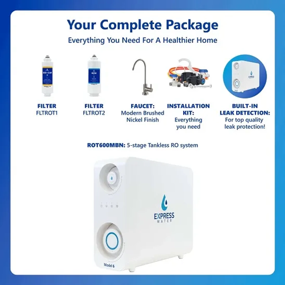 Model 6-600GPD Tankless Reverse Osmosis System