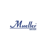 Logo of Mueller Water, a water purification equipment company, featuring the brand colors and design representing their commitment to clean water.