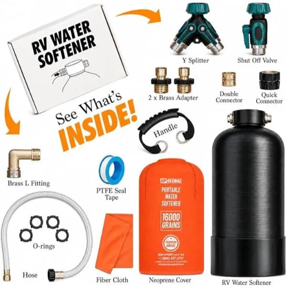 NP Global 16000 Grain RV Water Softener