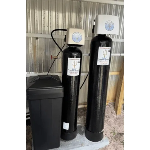 Professional residential water softener installation by Neptune Springs LLC for hard water
