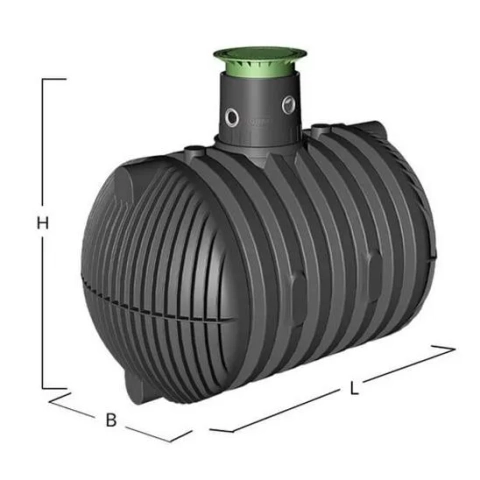 Tank Master PUG10000DCPL 10000L poly underground water tank with groundwater stable construction