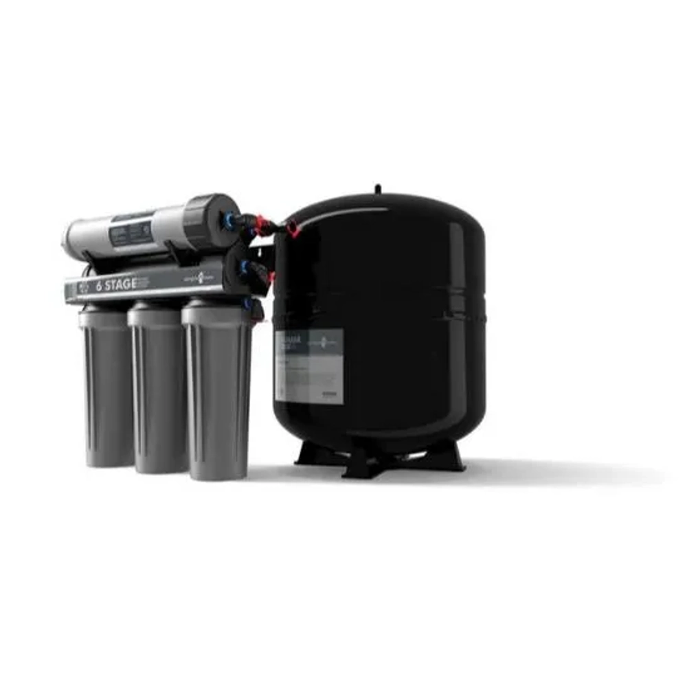 Penguin Water enhanced 6-stage RO unit for under-sink installation, providing purified and alkaline water.