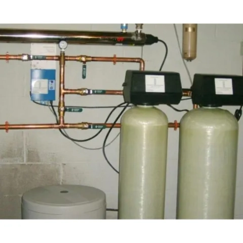 Plumbing Dubai Water Softener solution installed for improved water quality, reducing limescale in pipes and appliances